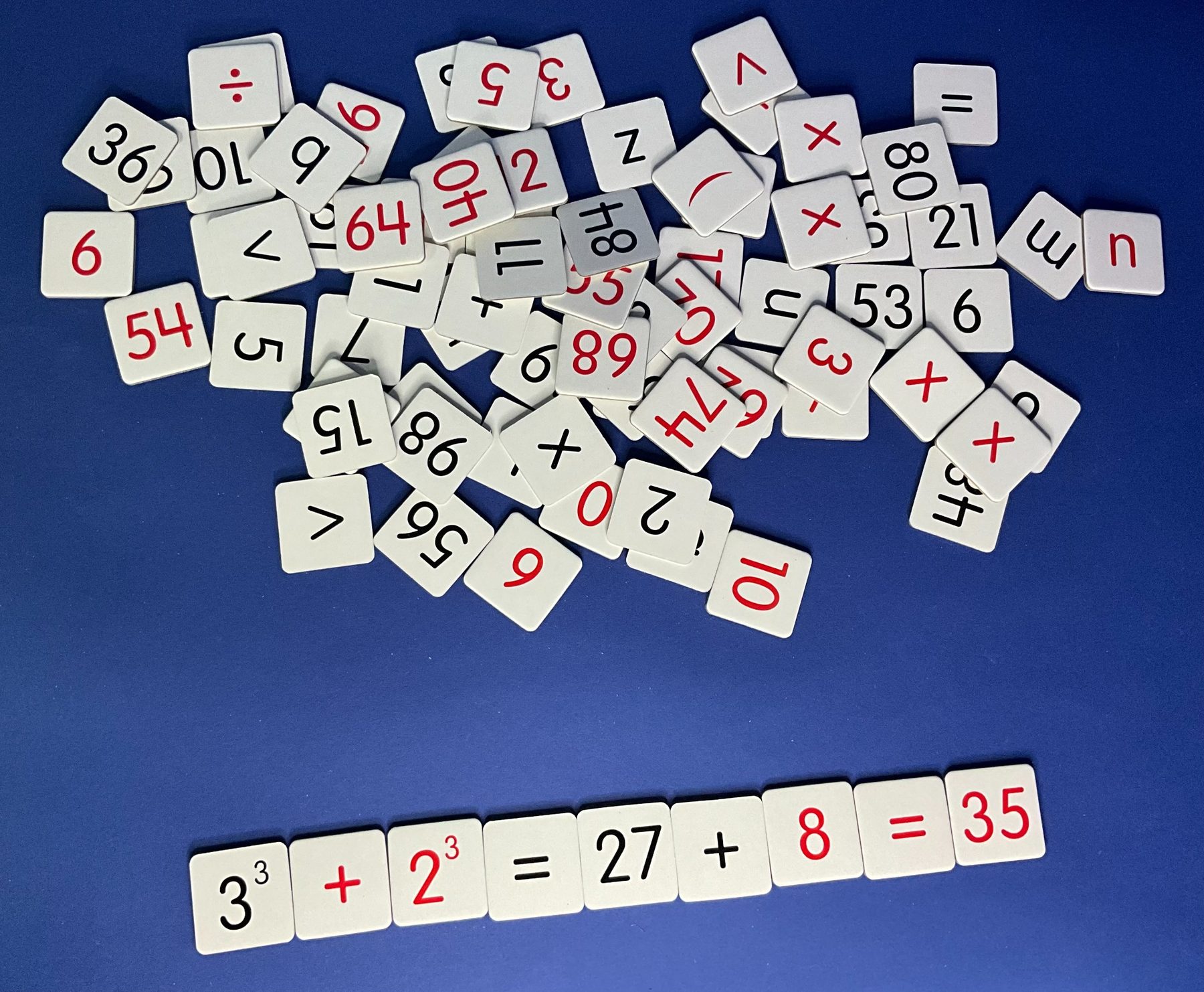 Kafelki matematyczne z potęgami